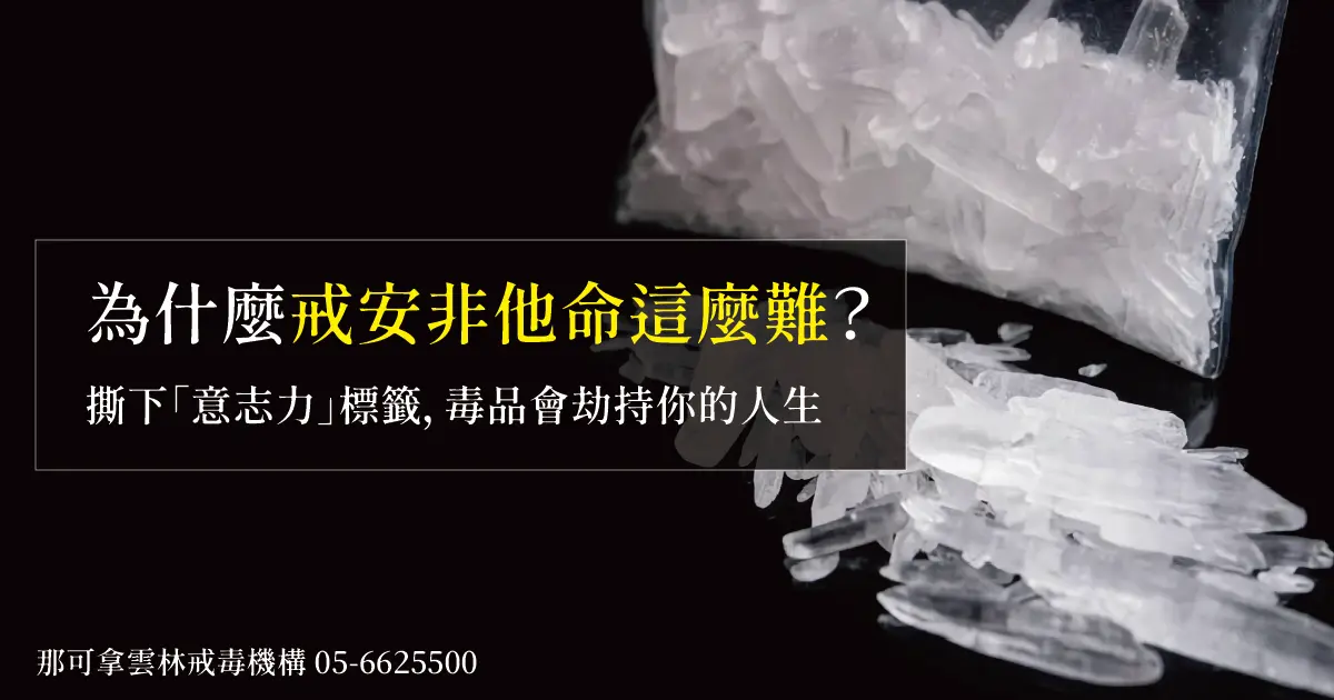 為什麼戒安非他命這麼難？撕下「意志力」標籤，毒品會劫持你的人生